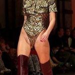 Alice McCALL New RARE Discotera Thigh High Croc Embossed Pattern Platform Boots Photo 1