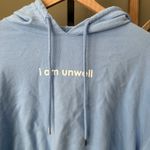 Call her daddy  I am Unwell Cropped Hoodie Blue Medium Photo 2