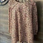 Max Studio floral ruffled blouse Photo 0