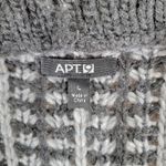 Apt. 9 Cardigan Sweater Womens Large Gray Oversized Grandpa Chunky Knit Open Photo 2