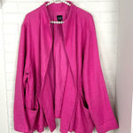 Eileen Fisher  Plus Size Slouchy Relaxed Linen Cotton Pink Blazer Size 2X Photo 0