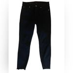 Kut From The Kloth Black Skinny Jeans Size 8, Frayed Hem Photo 2
