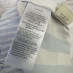 Madewell  Cotton Shorts Pull-On Striped White Blue‎ Womens Size 1X Stretch Waist Photo 7