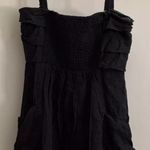 Anthropologie Black Linen Romper Medium New NWT Sleeveless Pockets RARE HTF Photo 7