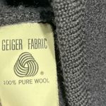 Geiger of Austria Boiled Wool Puff Sleeve Blazer Coat Navy Size 42 Vintage Blue Photo 6