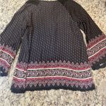 Suzanne Betro  Black and Pink Patterned Blouse Photo 4