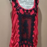 Torrid *5/$25*  Vintage Red and Black Lace Tank Top sz 2X Photo 0