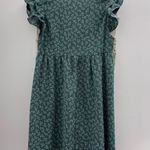 H&M Green Floral Dress Photo 2