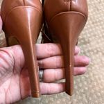 Marc Fisher Mahiya Leather Pyramid Studded Embellished High Heels Shoes Camel Photo 13