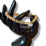 Erimish  champagne and gold bead stretch bracelet  Photo 1