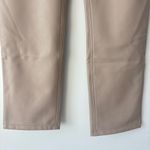 Abercrombie & Fitch The 90s Straight Ultra High Rise Vegan Faux Leather Pant Tan Photo 5