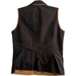 Ralph Lauren LRL Utility Safari Vest Leather Trim Reversible Tan Black Large Photo 6