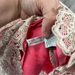 Eliza J  Pink Brocade Overlay Lace Sheath Dress Photo 4