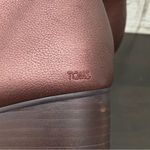 Toms  10015845 “Loren” Booties Metallic Suede Stacked Heels Ankle Boots Size 9 Photo 13