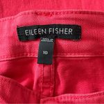 Eileen Fisher  Women’s Size 10 Watermelon Red Cotton Blend Skinny Jeans Photo 3