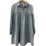 Anthropologie  Pilcro and Letterpress Rochelle Shirtdress Denim Light Size 12 Photo 3