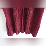 Rachel Zoe Burgundy Red Knit Vest with Faux Fur Trim Photo 3