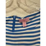 Lilly Pulitzer Julianna Dress Womens XS Blue White Stripe Pink Floral Sleeveless Photo 2