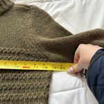 Talbots  Womens Size MP Sweater Long Sleeve Green Coquette Office Business Fall Photo 2