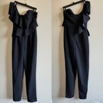 Alexia Admor Alexia‎ Admor Synthetic One-shoulder Ruffle Jumpsuit in Black Womens Size 4 Photo 2