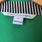 Diane Von Furstenberg  green silk blouse Photo 9