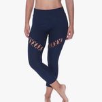 New York Laundry N.Y.L Mauve Cut Out Capri Workouts Leggings L Photo 6