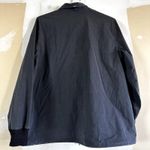 St. John  Jacket Ribbed Trim Collared Outdoor Cotton Casual Black Large Photo 7