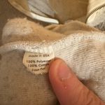 DONNI. Cream Quarter Zip Sherpa Pullover Size L Photo 4