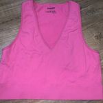Garage hot pink plunge crop top Photo 0