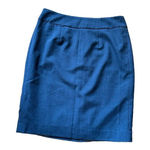 Calvin Klein  Skirt Size‎ 4P Gray Knee Length Pencil Lined Slit Photo 0