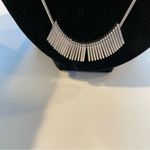 Banana Republic Elegant Silver and Turquoise 3 Layered 20” Necklace Photo 3