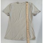 Lululemon Top Womens Small Beige Stretch Soft Athletic Athleisure Travel Minimal Photo 3