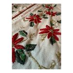 VINTAGE Victoria Jones White Embroidery Christmas Cardigan size L Size L Photo 12
