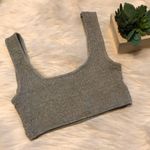 Out From Under Gray Smocked Square Neck Bralette Photo 0