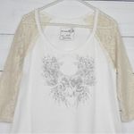 We The Free | Free People Lace Sleeves Goat Tunic Blouse Top Size S/P Photo 1