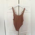 Aerie NWT  Shimmery Crinkle Birthday Scoop Cheekiest One Piece Swimsuit Small Photo 3