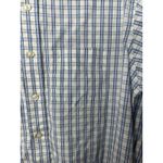 Gap  Men’s M Blue White Plaid Button Down Shirt Long Sleeve Classic Fit Photo 4