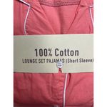 BALENO Women's Coral 100% Cotton Short Sleeve Pajama Set Size M Lounge Wear New Pink Size M Photo 1