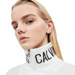 Calvin Klein | Ivory Full Front Zipper Windbreaker Jacket Women’s Size L Large Photo 0