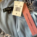 AQUA Sleeveless Sequin Evening Gown Size 6 Blue Thigh Slit Long Formal Dress by Photo 6