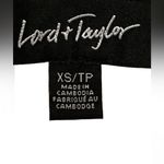 Lord & Taylor Light Peach Cotton Button Down Lightweight Sweater Orange Size XS Photo 2