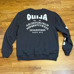Ouija Women’s Medium Charcoal Gray Long Sleeve Crewneck Sweatshirt Cozy Goth New Photo 5