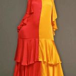 Anthropologie Pinnacle by Shruti Sancheti Mock-Neck Colorblock Ruffle Dress Photo 4