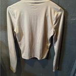 Hollister  Cream Fitted Cropped Shirt with Mandarin Collar Photo 2