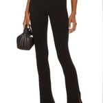 NBD Imari Black Ribbed Flare Pants Photo 0