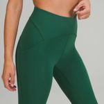 Lululemon Power Thru High Rise Tight Athletic Leggings Everglade Green 12 NWT Photo 3