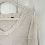 Free People Cream V-Neck Sweater ***small hole in armpit area in last pic**** Photo 2