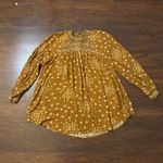 Free People  brown floral long sleeve top size S Photo 6