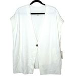 NWT Maeve By Anthropologie Women’s Oversized Muscle Sweater Vest Ivory Size L Size L Photo 1