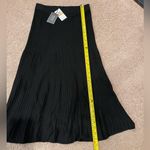 Women's NINETY CLOTHING CO knitted Pleated Maxi Skirt Black Photo 5